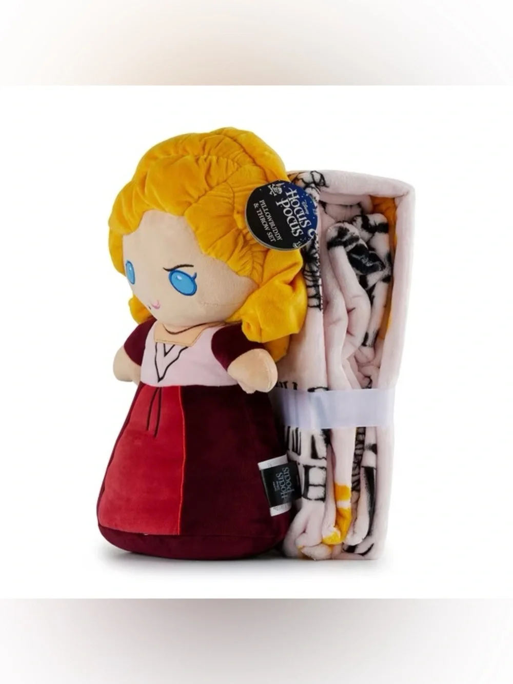 Sarah Hocus Pocus Licensed 2-Piece Pillow Buddy and Silk Touch Throw Set